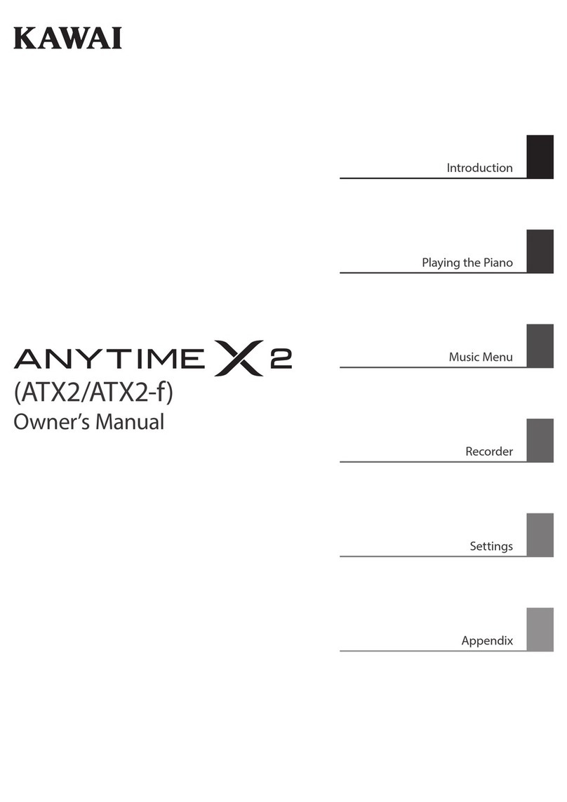 Kawai ANYTIME X2 owner's manual
