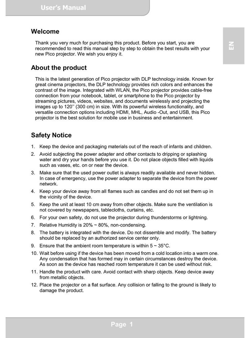 PICO LED Projector User manual