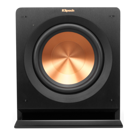 Klipsch R-110SW User manual