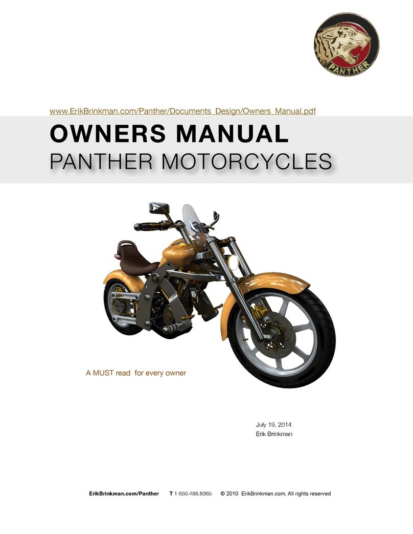 Panther R-Bike owner's manual