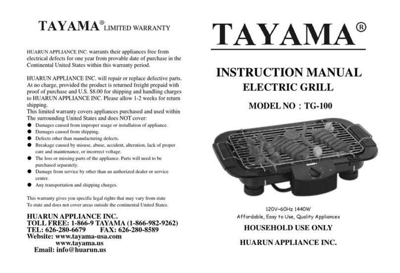Tayama TG-100 instruction manual