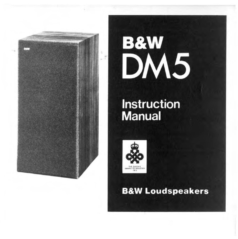 Bowers & Wilkins DM5 instruction manual