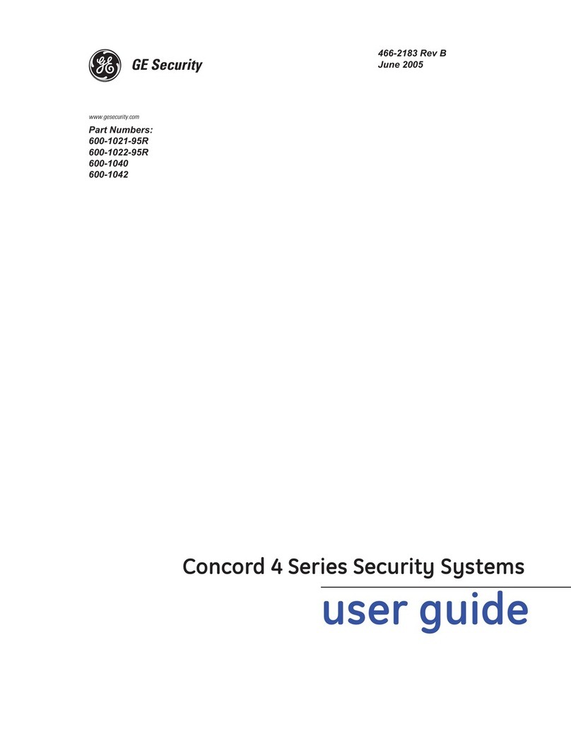 GE Security Concord 4 User manual