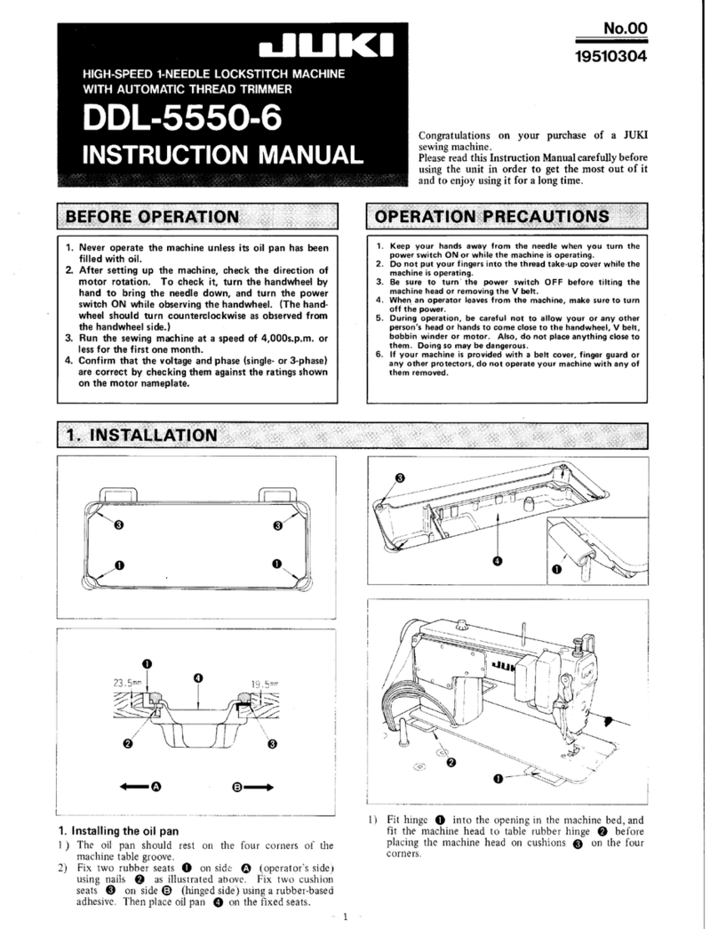JUKI DDL-5550-6 User manual JUKI DDL-5550-6 User manual