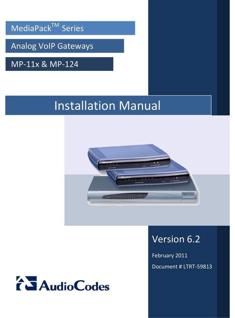 AudioCodes MP-11 User manual