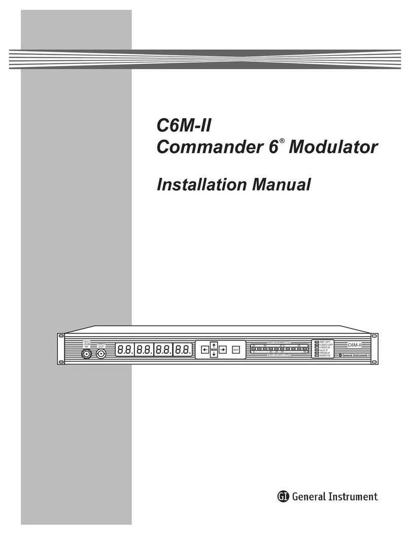 General Instrument C6M-II installation manual