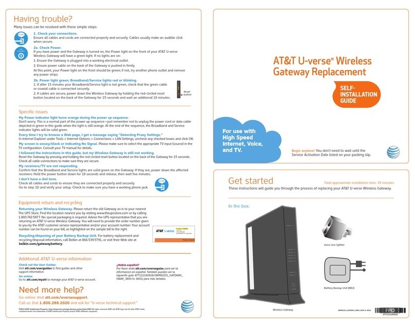 AT&T U-verse TV User manual