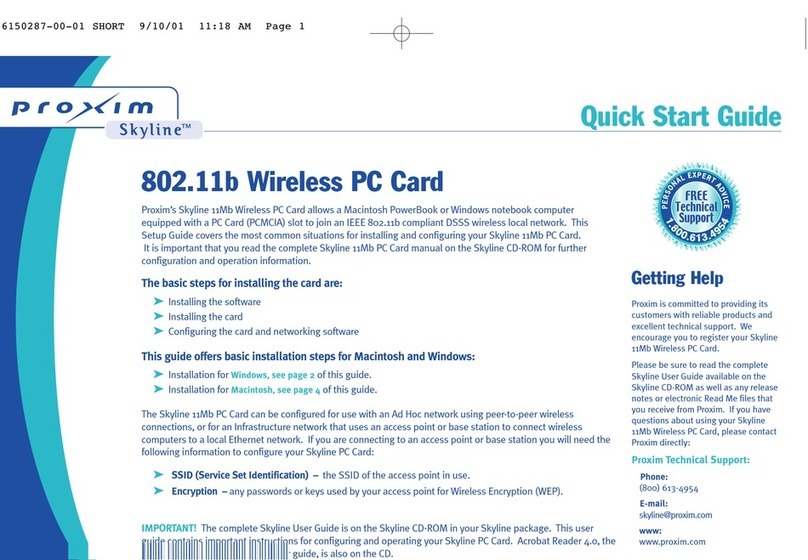 Proxim Skyline User manual