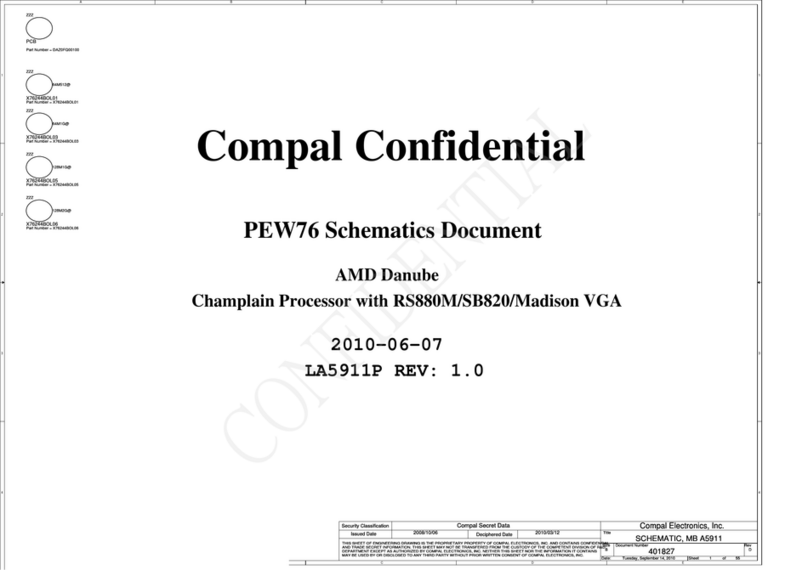 Compal PEW76 Technical manual