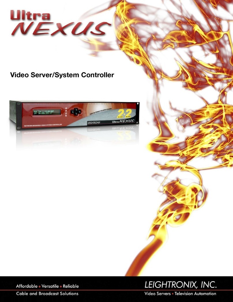 Leightronix UltraNEXUS User manual
