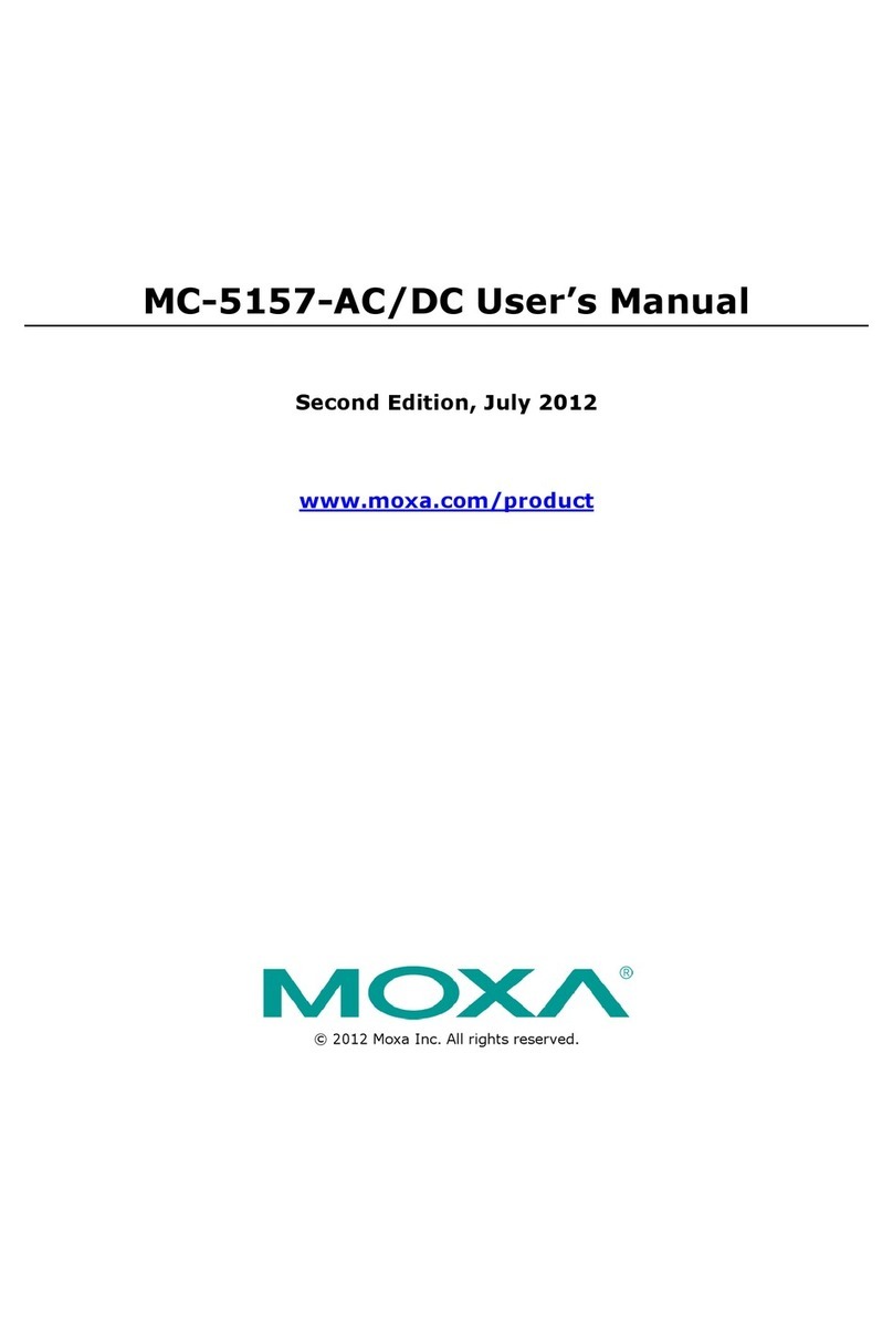 Moxa Technologies MC-5157-AC/DC User manual Moxa Technologies MC-5157-AC/DC User manual