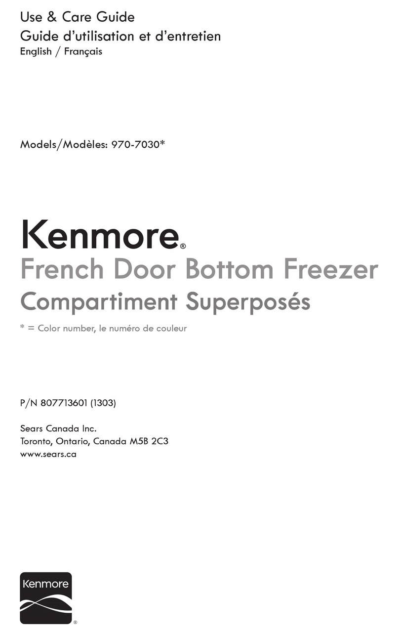 Kenmore 970-7030 Series Use & care guide
