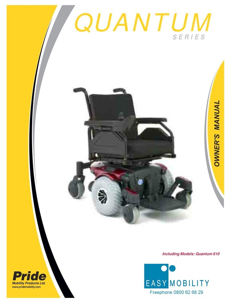 Pride QUANTUM SERIES owner's manual