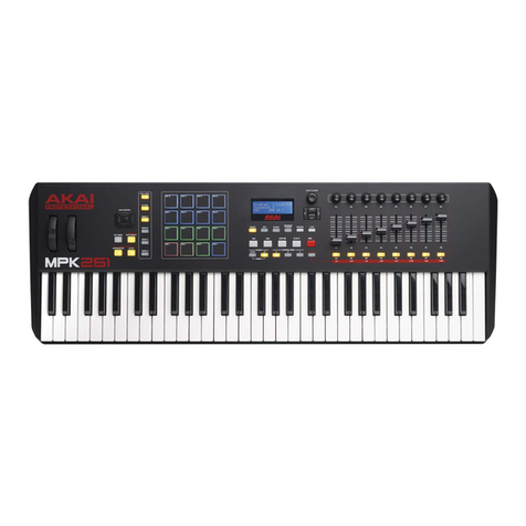 Akai Professional MPK261 quick start guide