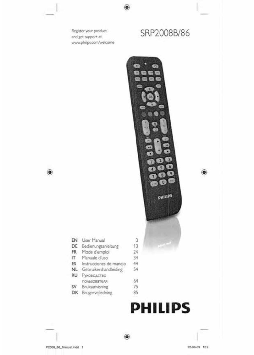 Philips SRP2008B/86 User manual