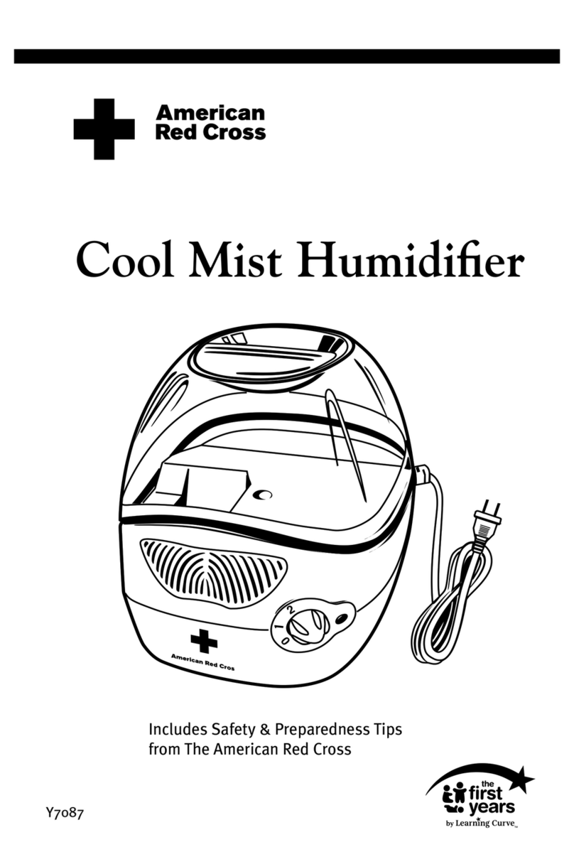 American Red Cross Y7087 Cool Mist Humidifier user guide