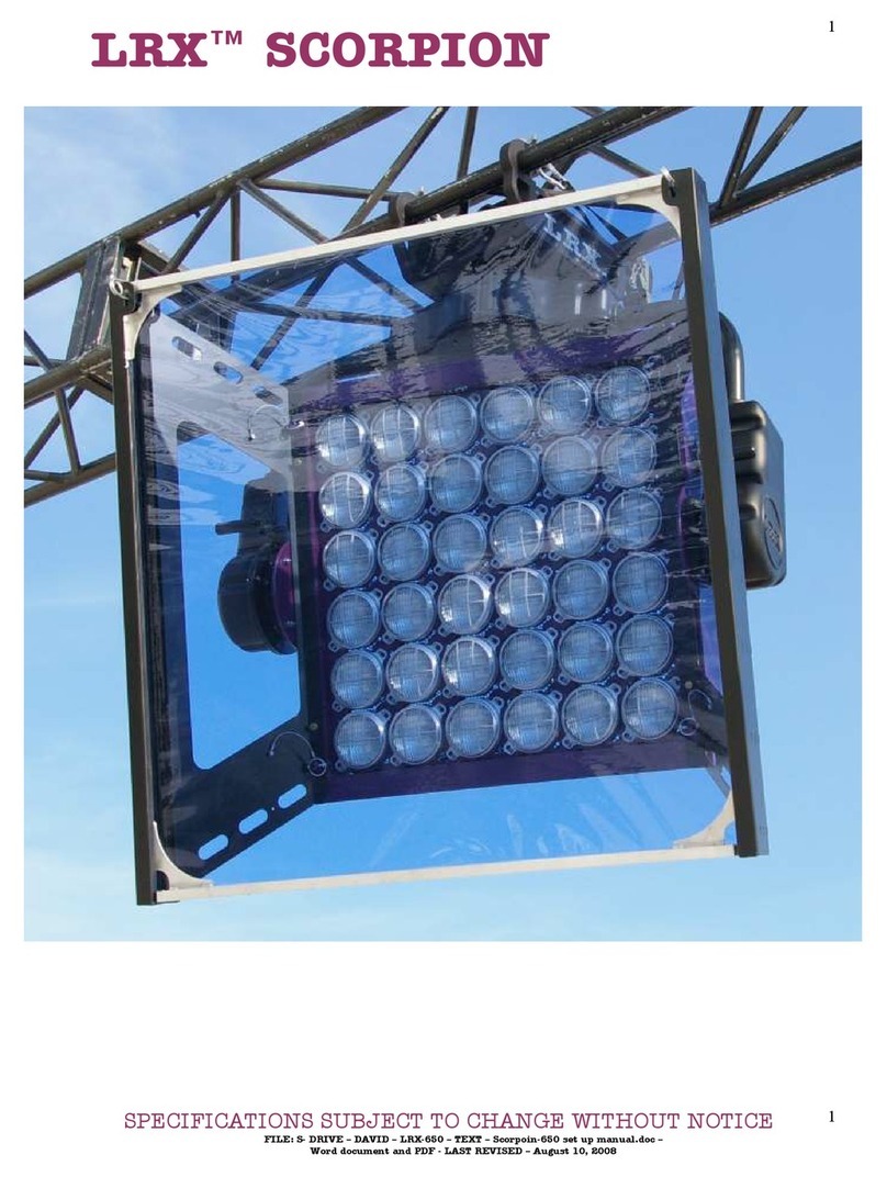 LRX SCORPION User manual