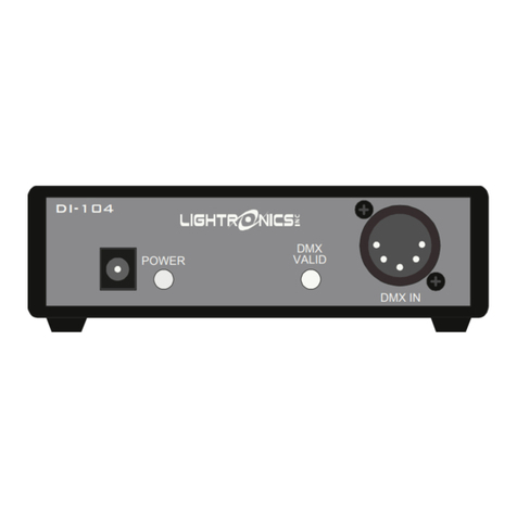Lightronics DI-104 owner's manual