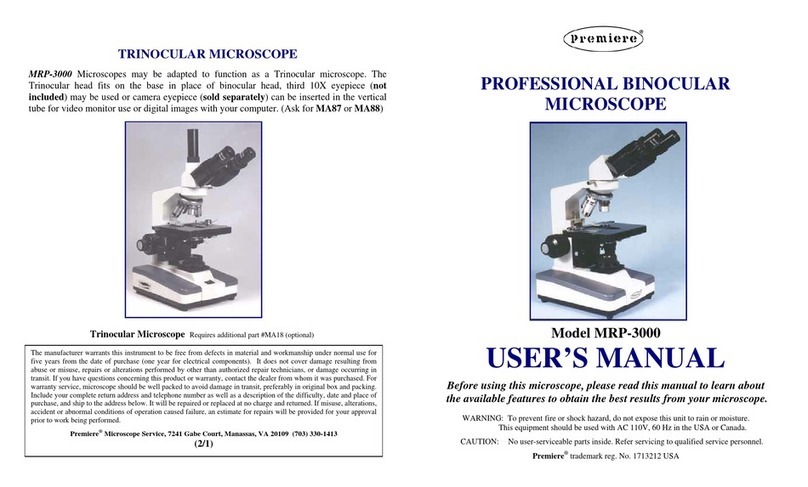 premiere MRP-3000 user manual