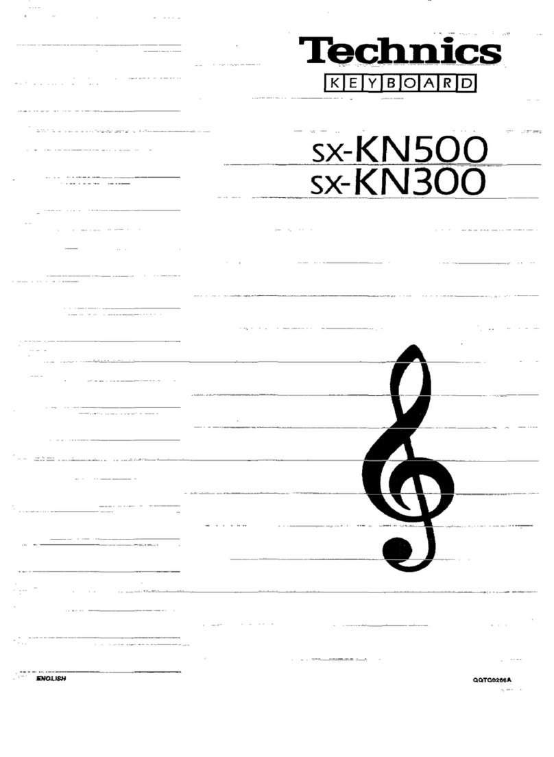 Technics sx-KN500 User manual