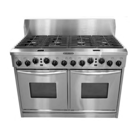 KitchenAid KDRP487MSS - 48" Pro-Style Dual Fuel Range W User manual