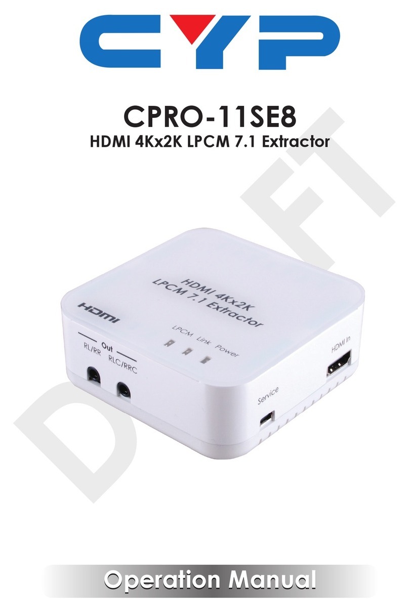 CYP CPRO-11SE8 User manual