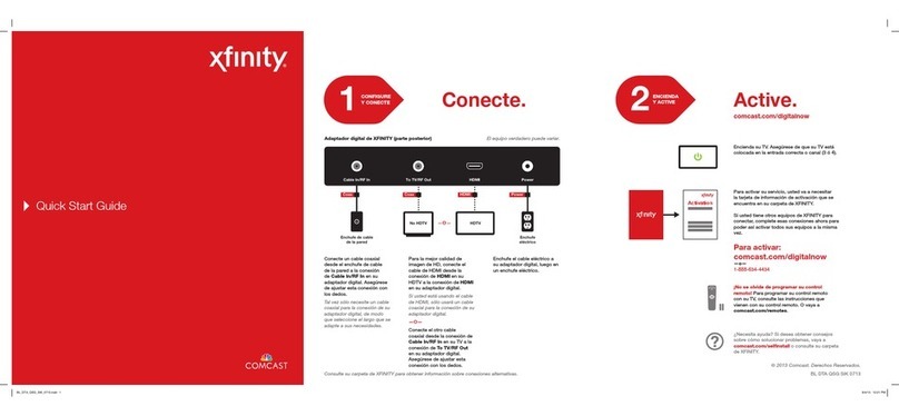 Comcast XFINITY quick start guide
