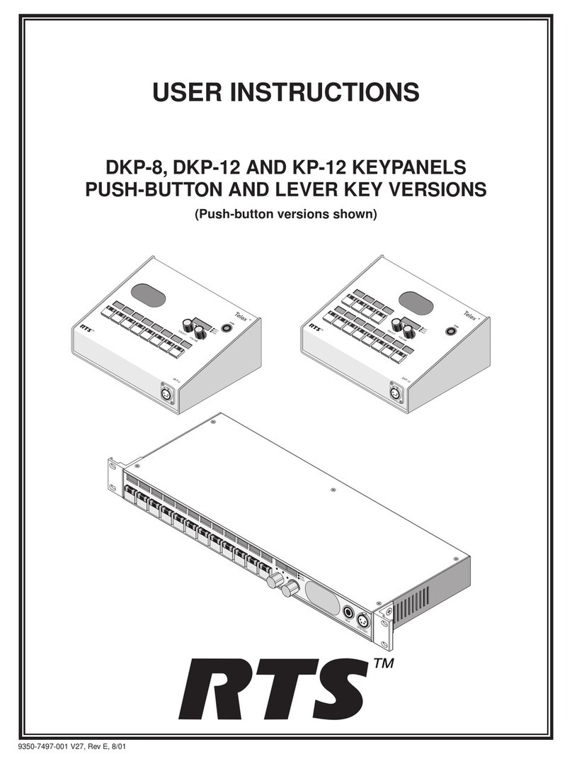 RTS DKP-8 User instructions RTS DKP-8 User instructions