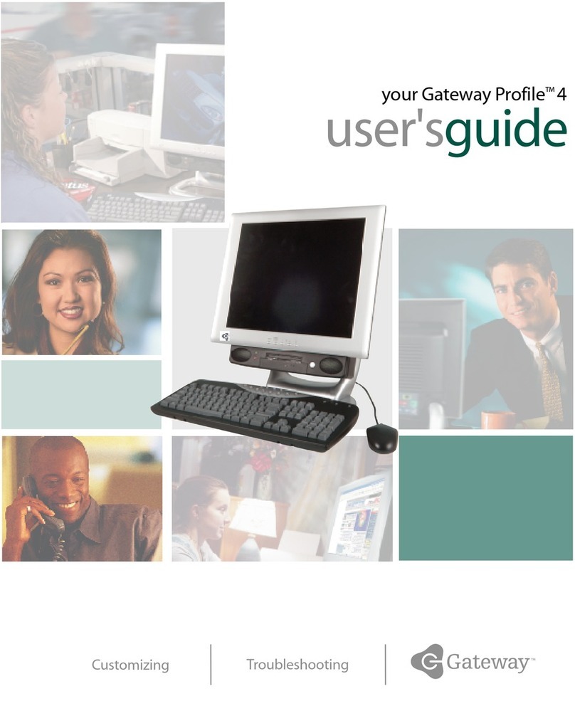 Gateway Profile 4 User manual Gateway Profile 4 User manual