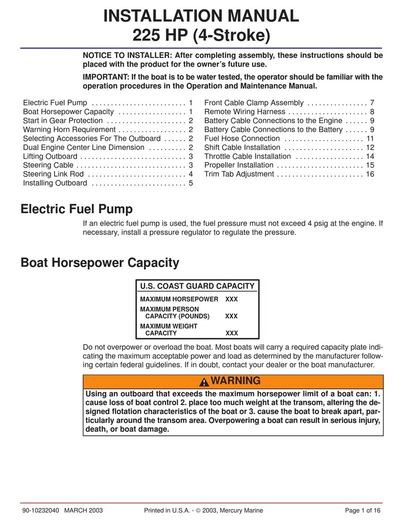 Mercury 225 HP User manual