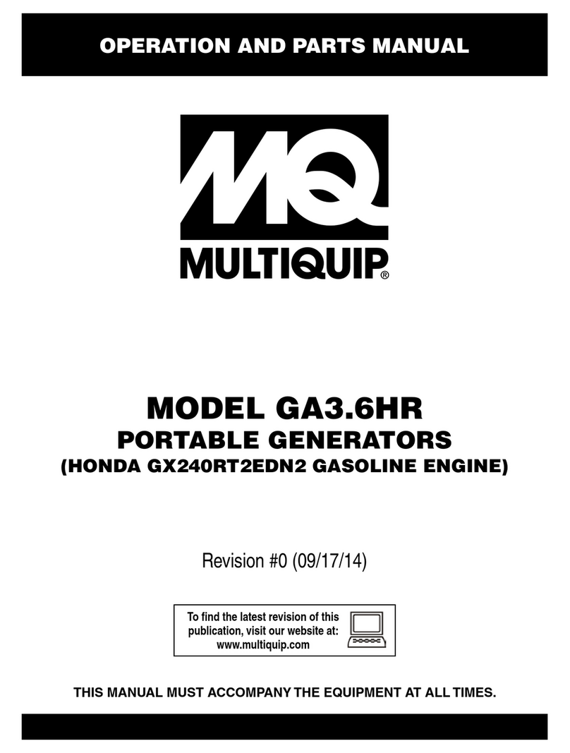 MULTIQUIP GA36HR User manual