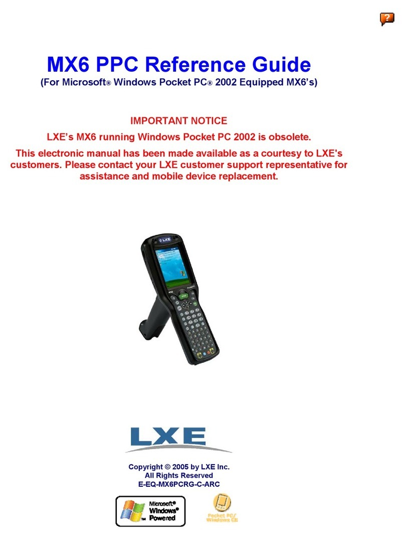 LXE MX6 PPC reference guide