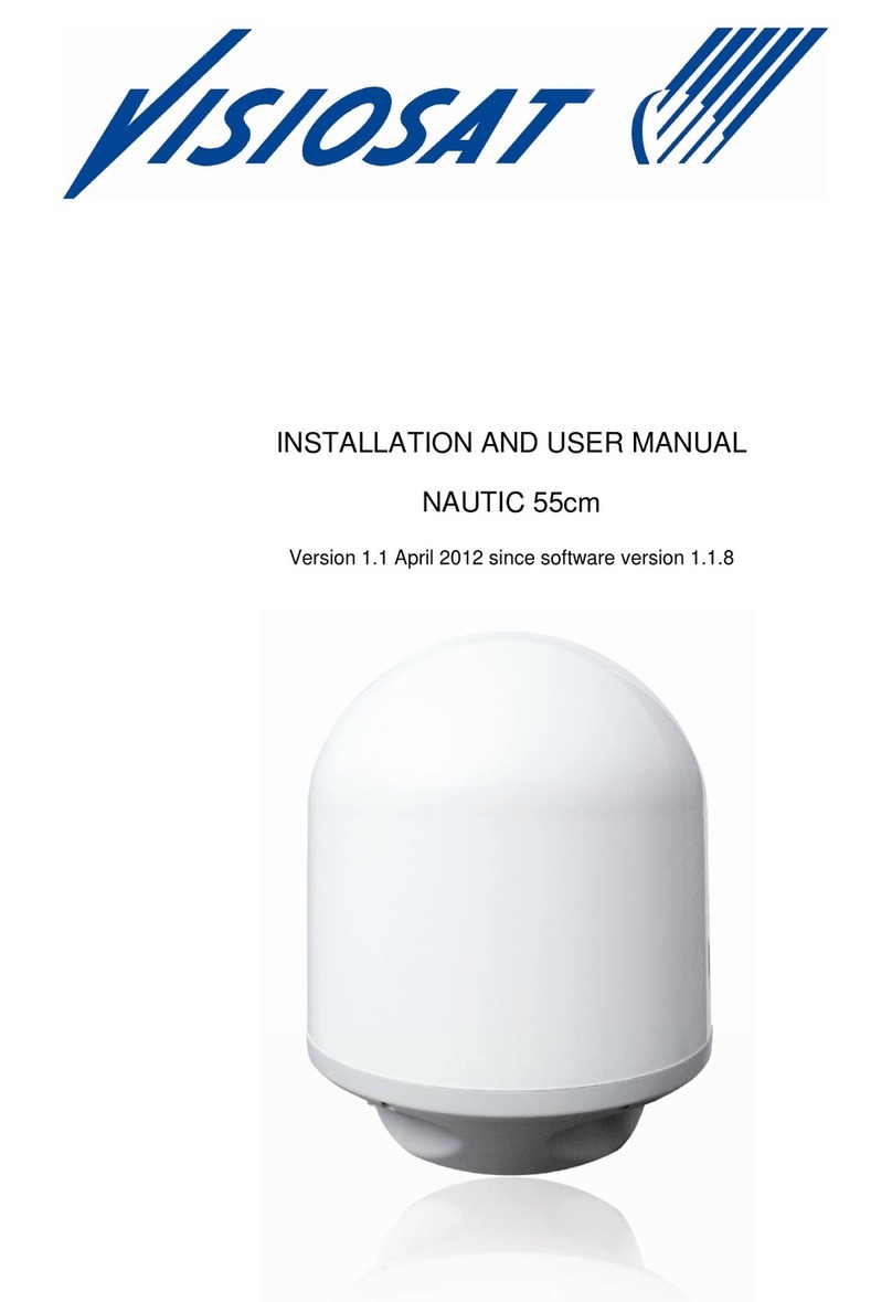 Visiosat NAUTIC 55cm Installation and user manual