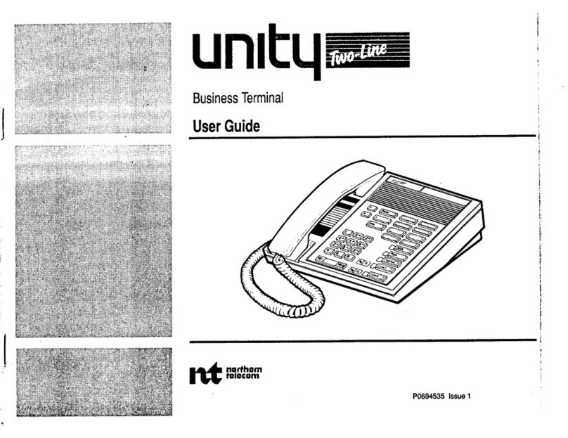 Northern Telecom Unity Two-Line user guide