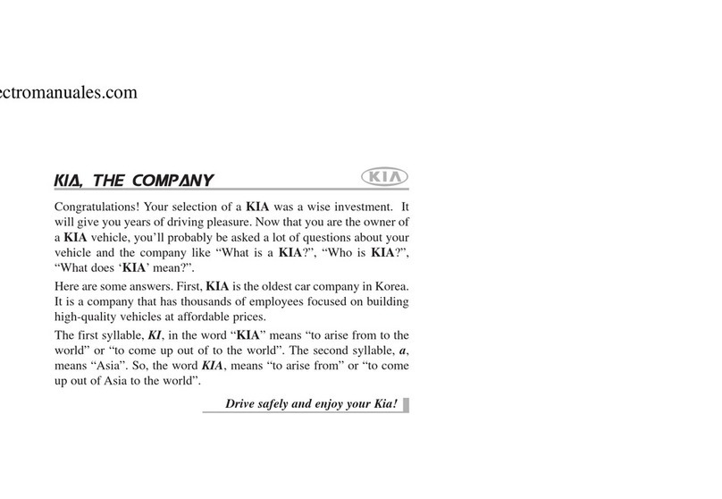 Kia Magentis 2009 owner's manual
