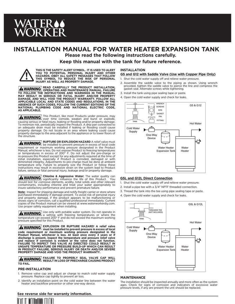 Water Worker G-5 User manual