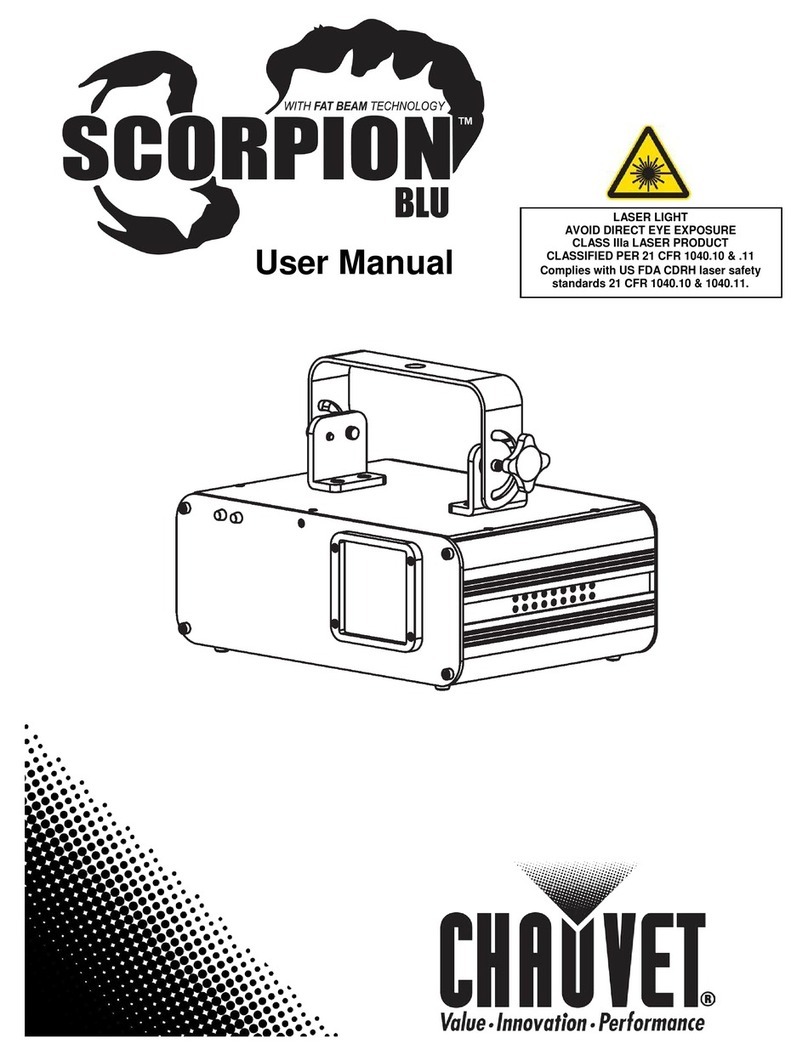 Chauvet Scorpion Blu user manual