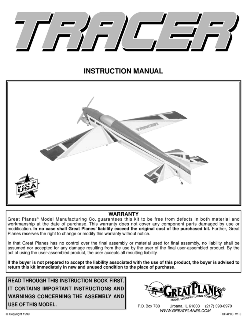 GREAT PLANES Tracer instruction manual