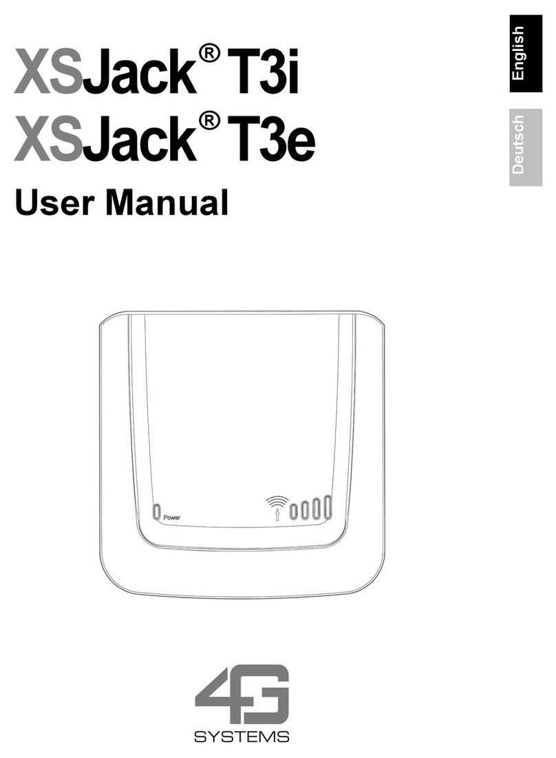 4G Systems XSJack T3e User manual