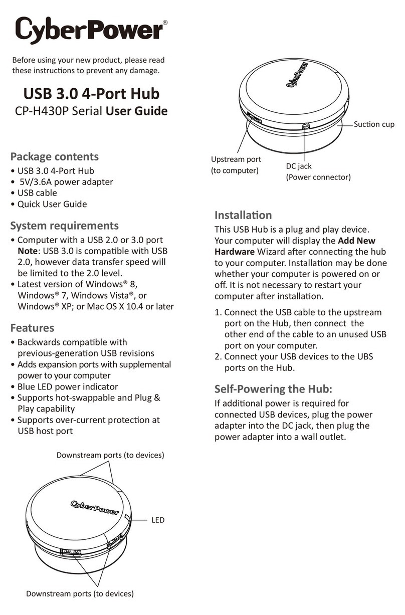 CyberPower CP-H430P User manual