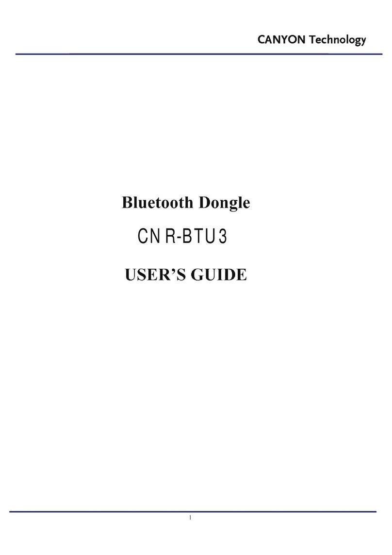 Canyon CNR-BTU3 user guide