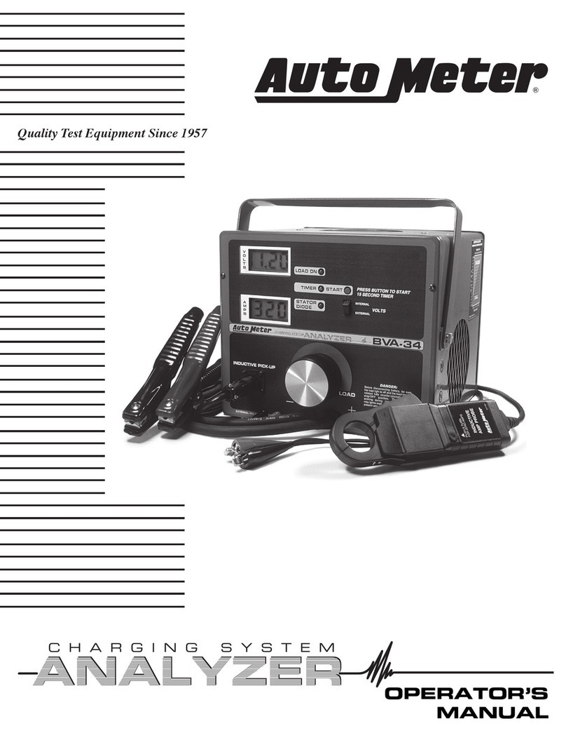 AutoMeter BVA-34 Operator's manual