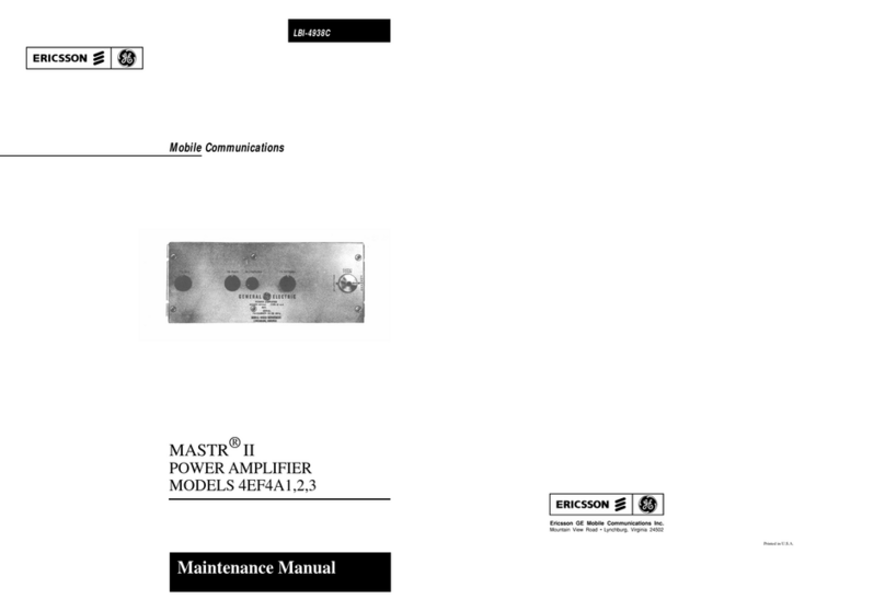Ericsson MASTR II 4EF4A1 User manual