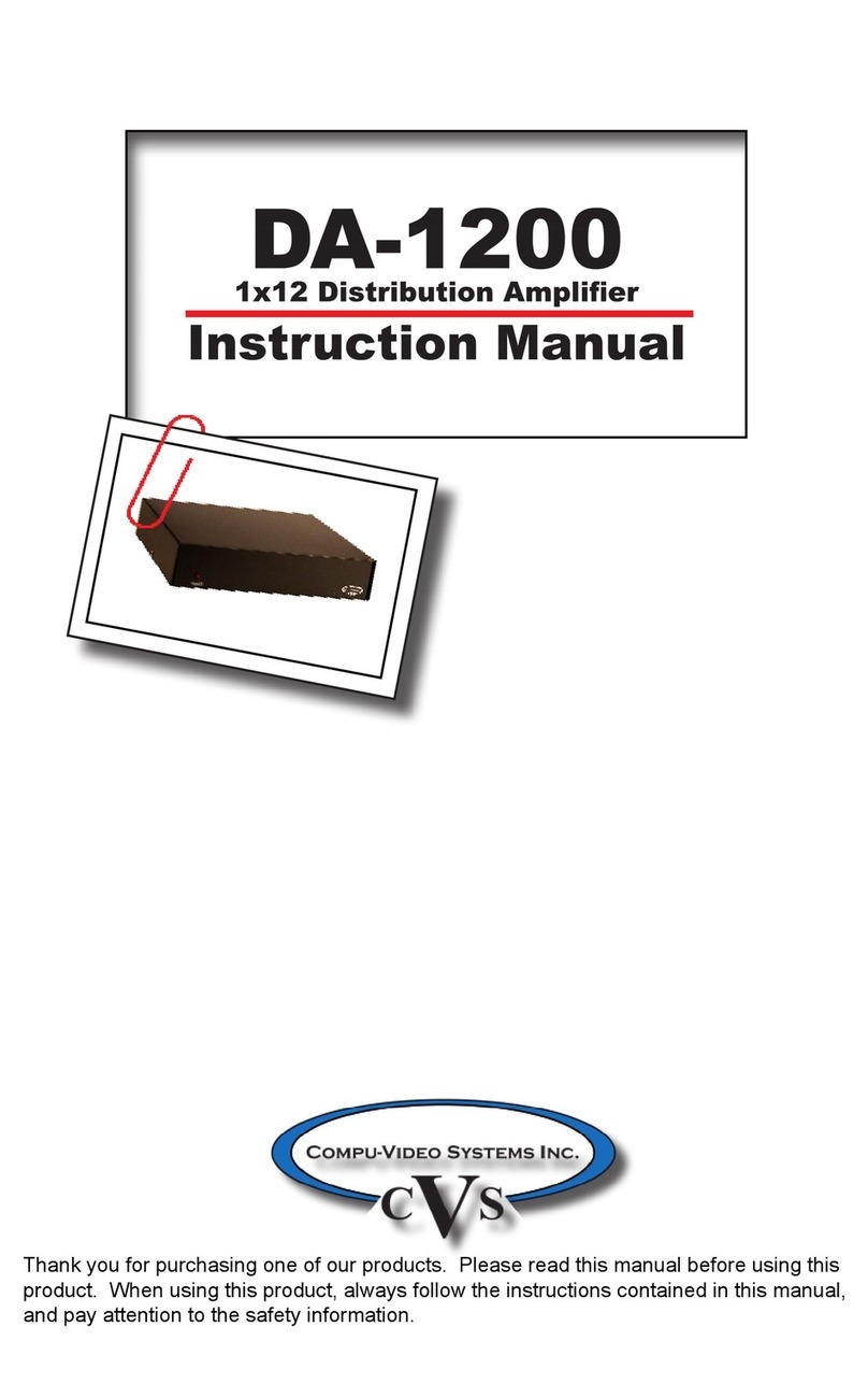 CVS DA-1200 User manual