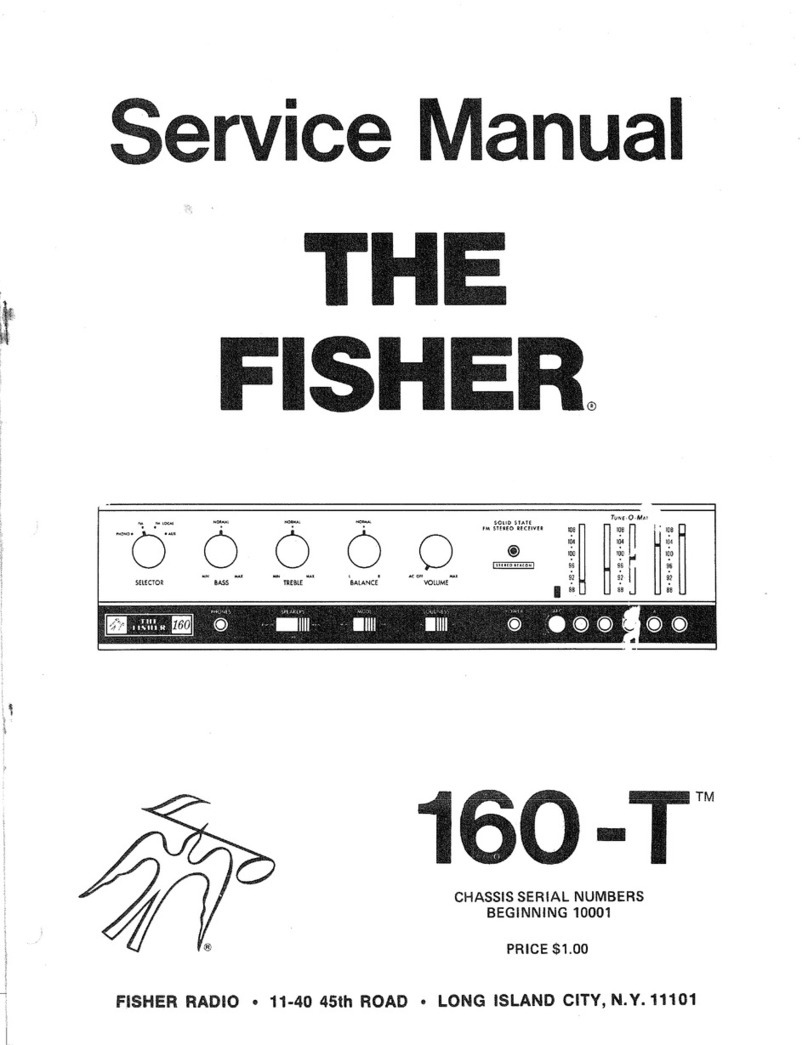 Fisher 160-t User manual Fisher 160-t User manual