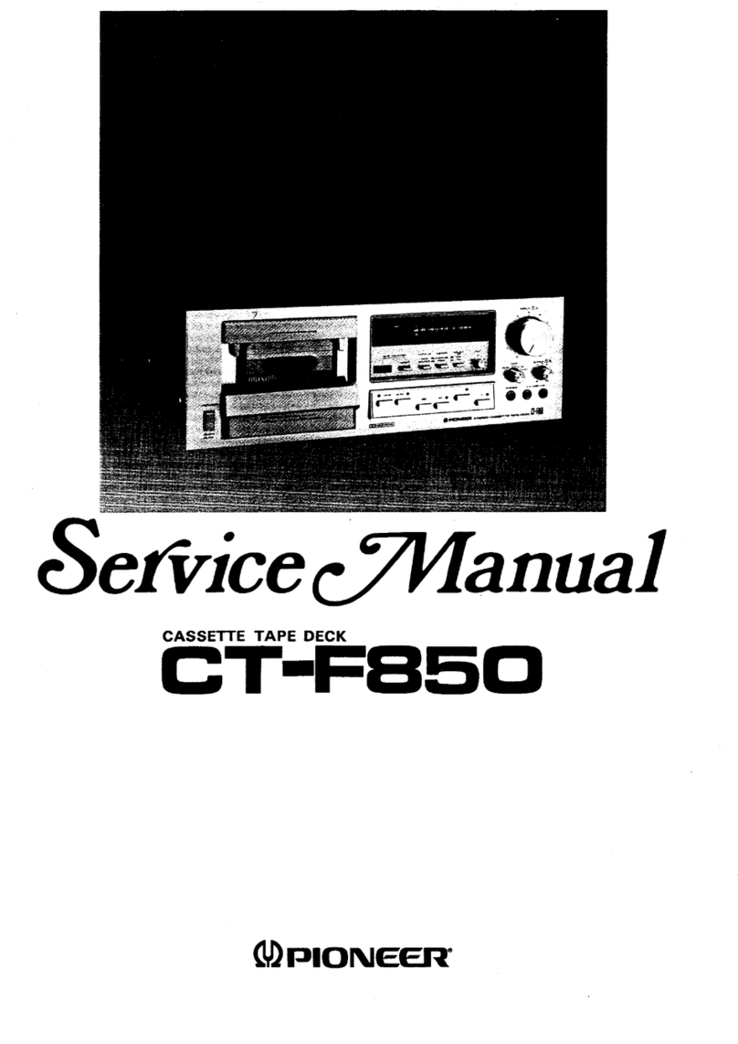 Pioneer CT-F850 User manual