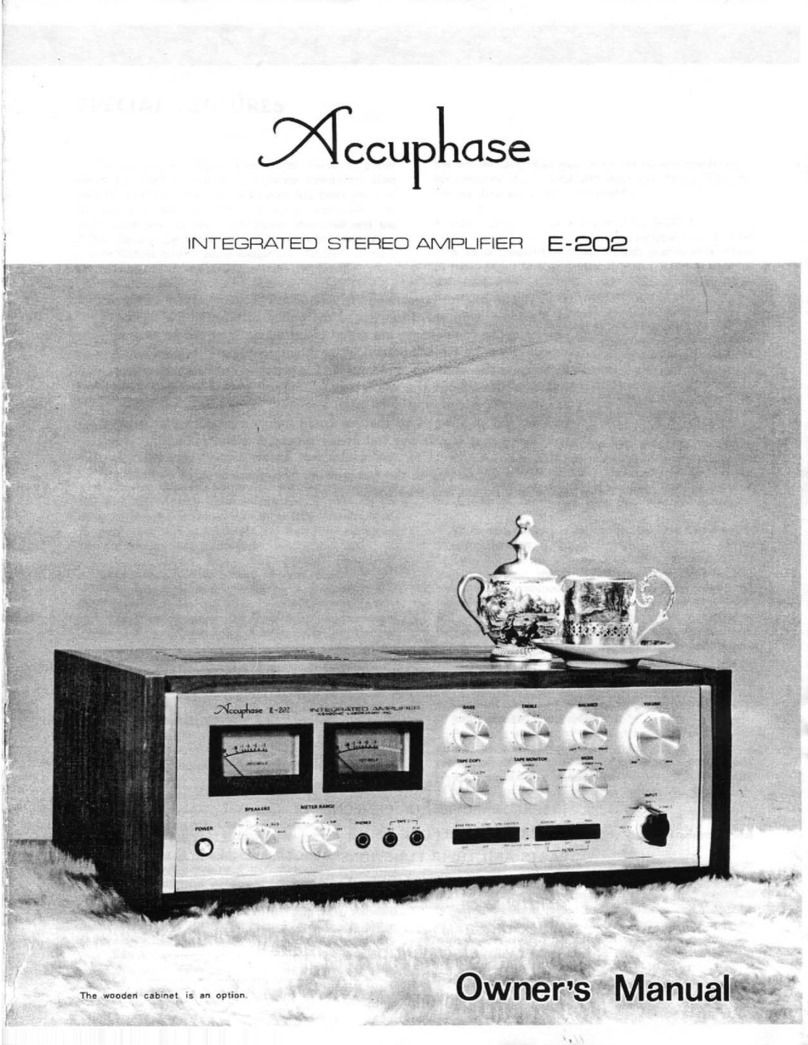 Accuphase E-202 User manual