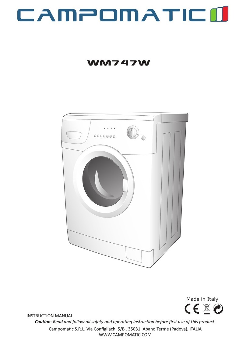 Campomatic WM747W instruction manual