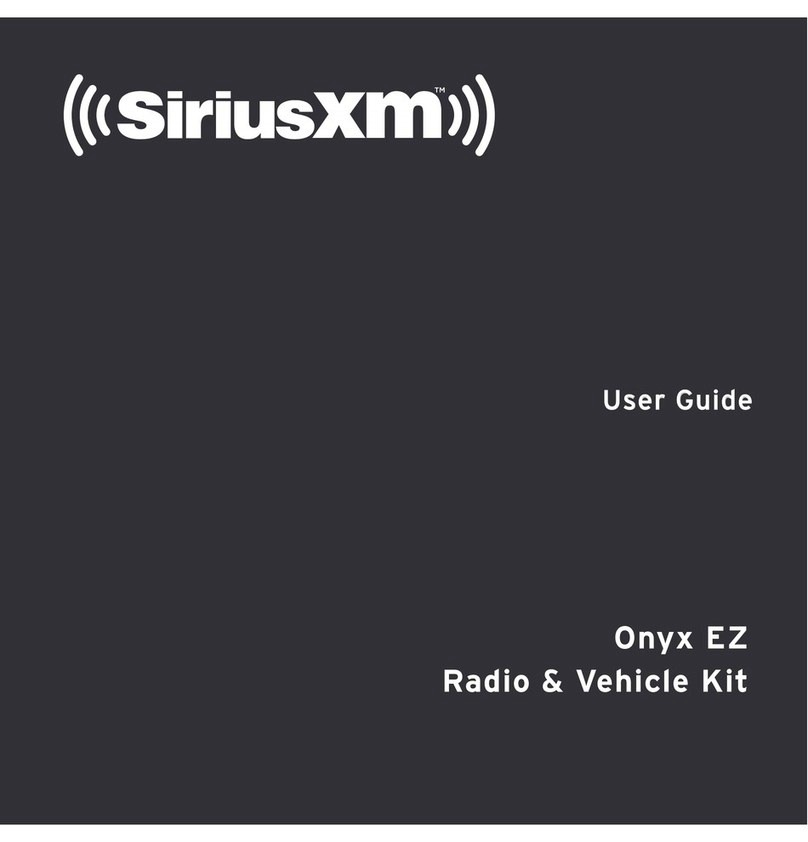Sirius XM RAdio Onyx EZ User manual