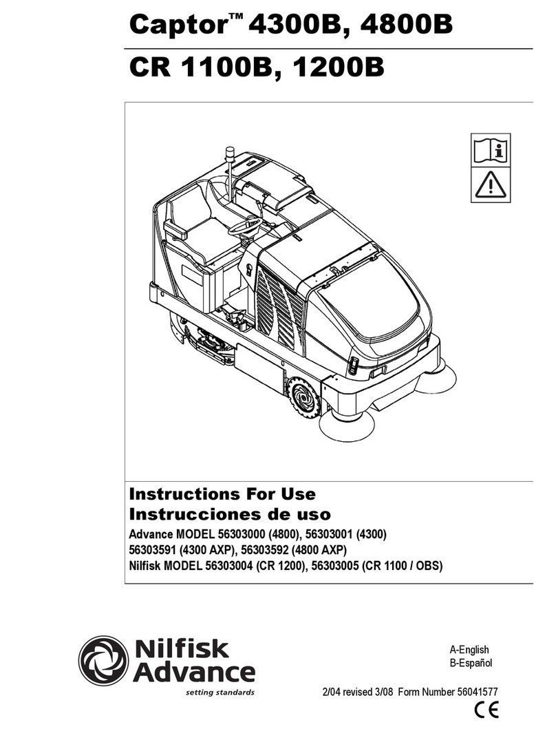 Nilfisk-Advance Captor 4300B User manual